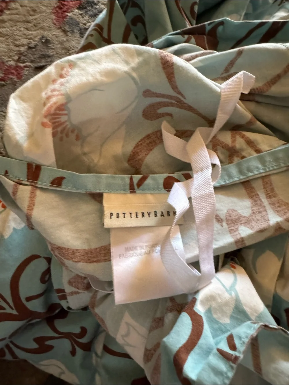 Pottery Barn queen duvet cover